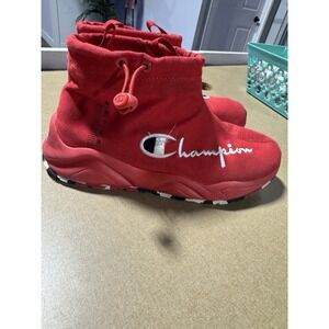 Champion Youth Men's ‎ Hightop Athletic Sneaker Size 6 Red